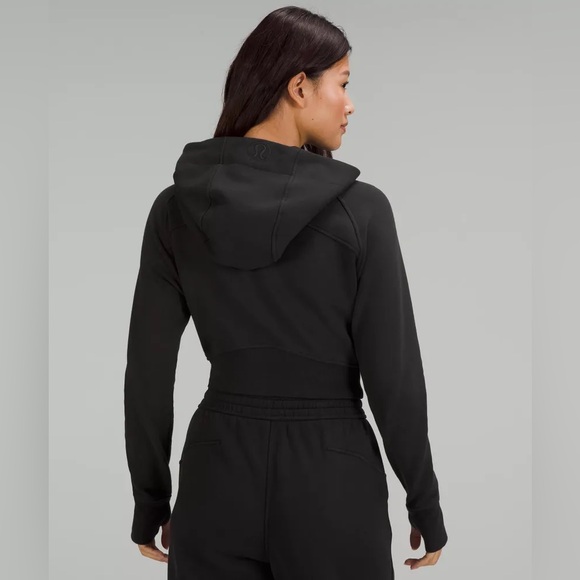 Lululemon Scuba Full-Zip Cropped Hoodie Black - Picture 3 of 6